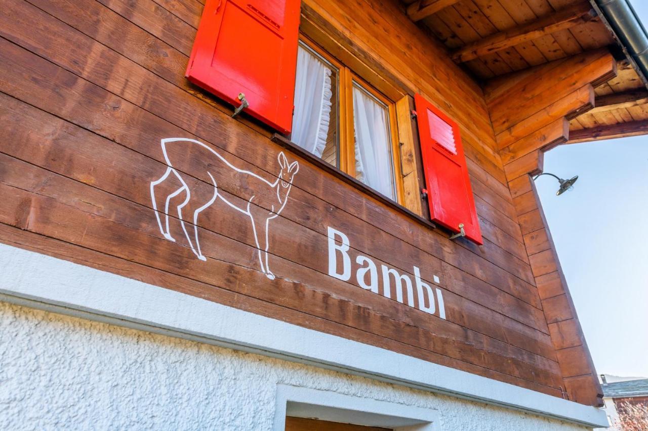 Chalet Bambi "Marchenhaft" Apartman Grächen Kültér fotó